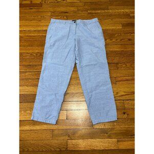 Talbots Womens Relaxed Fit Chino Pants Plus Sz 10p Petite Blue 100% Cotton